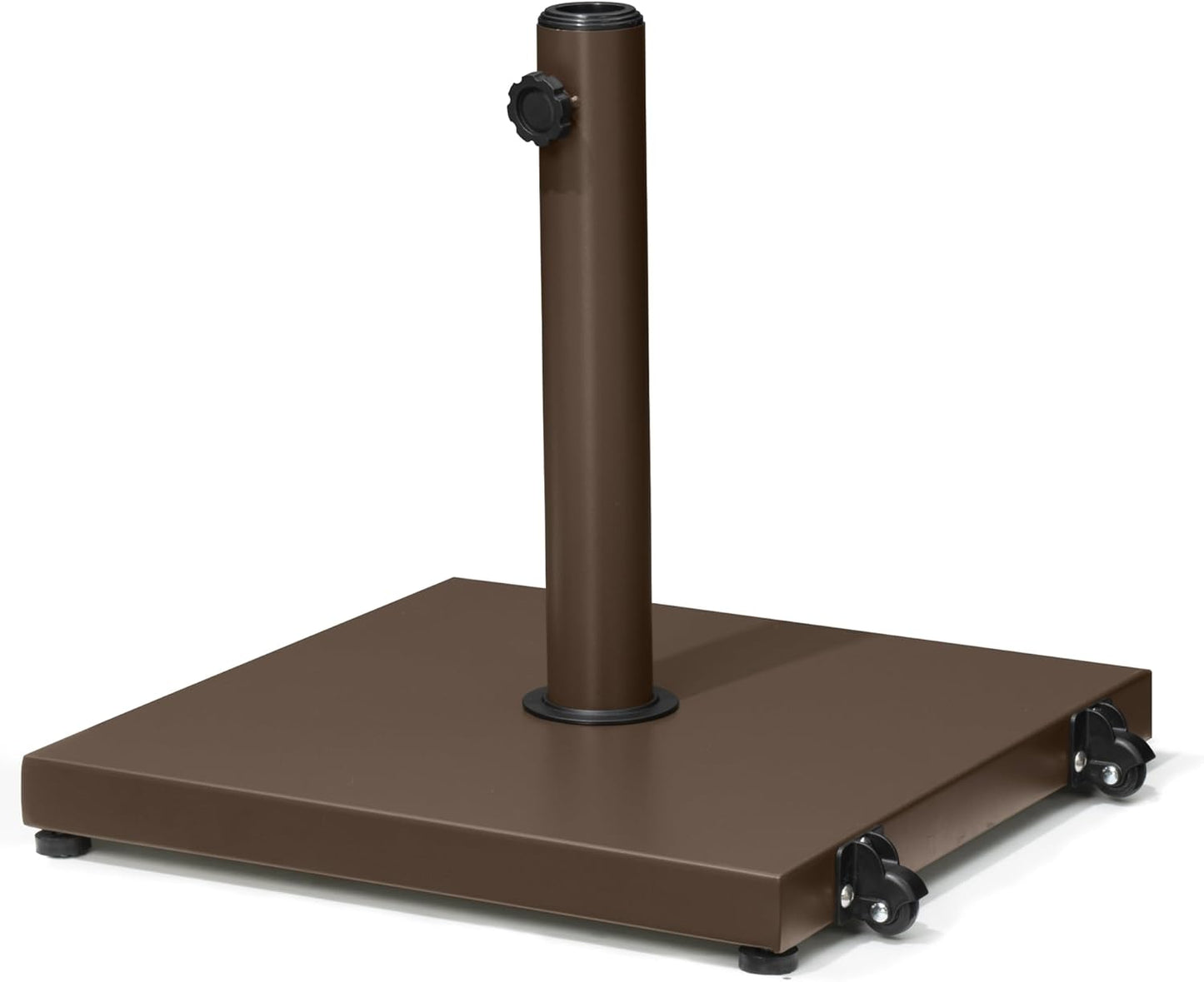 SUNGUARD UMBRELLAS 43 lb Square Patio Umbrella Base with Wheels, Pre-Filled Concrete Outdoor Stand