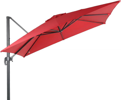 SUNGUARD UMBRELLAS 10 x 10 ft Square Cantilever Replacement Canopy, 8-Rib 230 GSM Polyester Cover