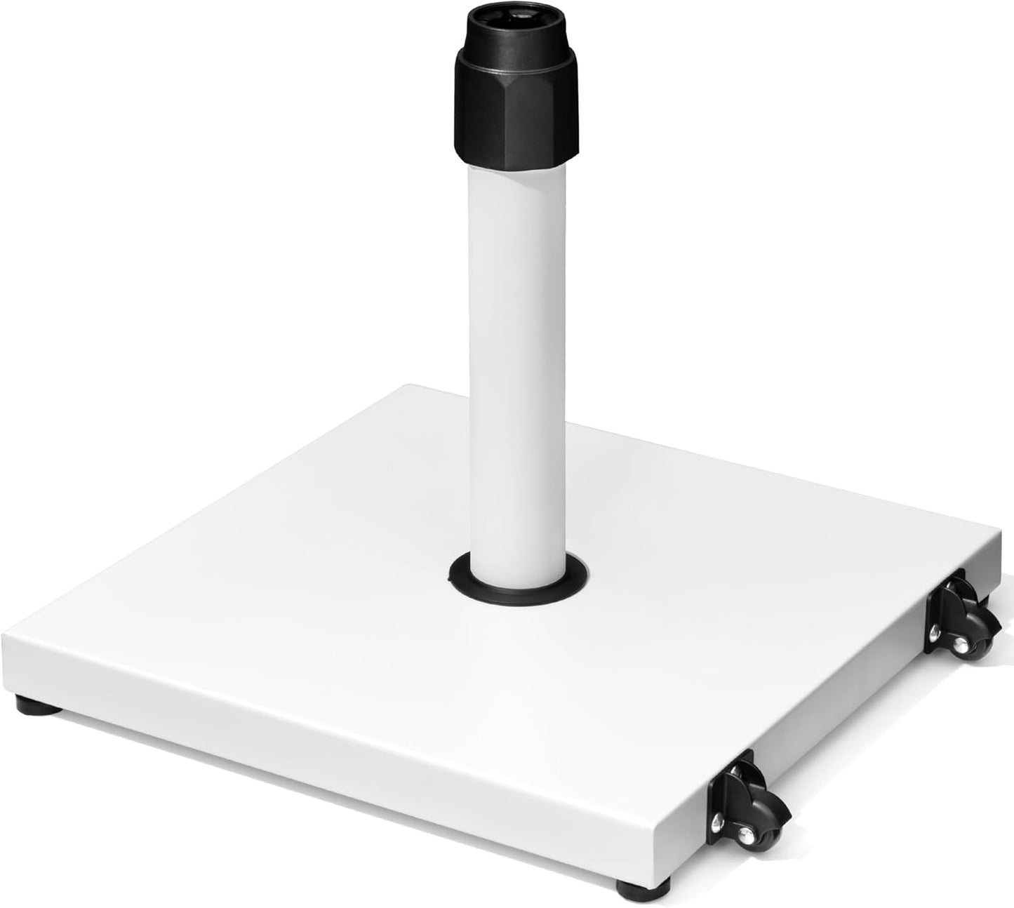 SUNGUARD UMBRELLAS 45 lb Patio Umbrella Base with Wheels, Pre-Filled Concrete Stand for 6–12 ft Umbrellas