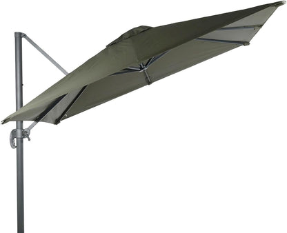 SUNGUARD UMBRELLAS 10 x 10 ft Square Cantilever Replacement Canopy, 8-Rib 230 GSM Polyester Cover