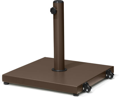 SUNGUARD UMBRELLAS 43 lb Square Patio Umbrella Base with Wheels, Pre-Filled Concrete Outdoor Stand