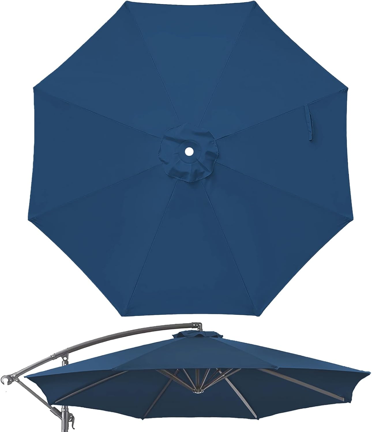 SUNGUARD UMBRELLAS 10 ft Replacement Canopy, 8-Rib 300D Polyester Cover for Patio Umbrellas