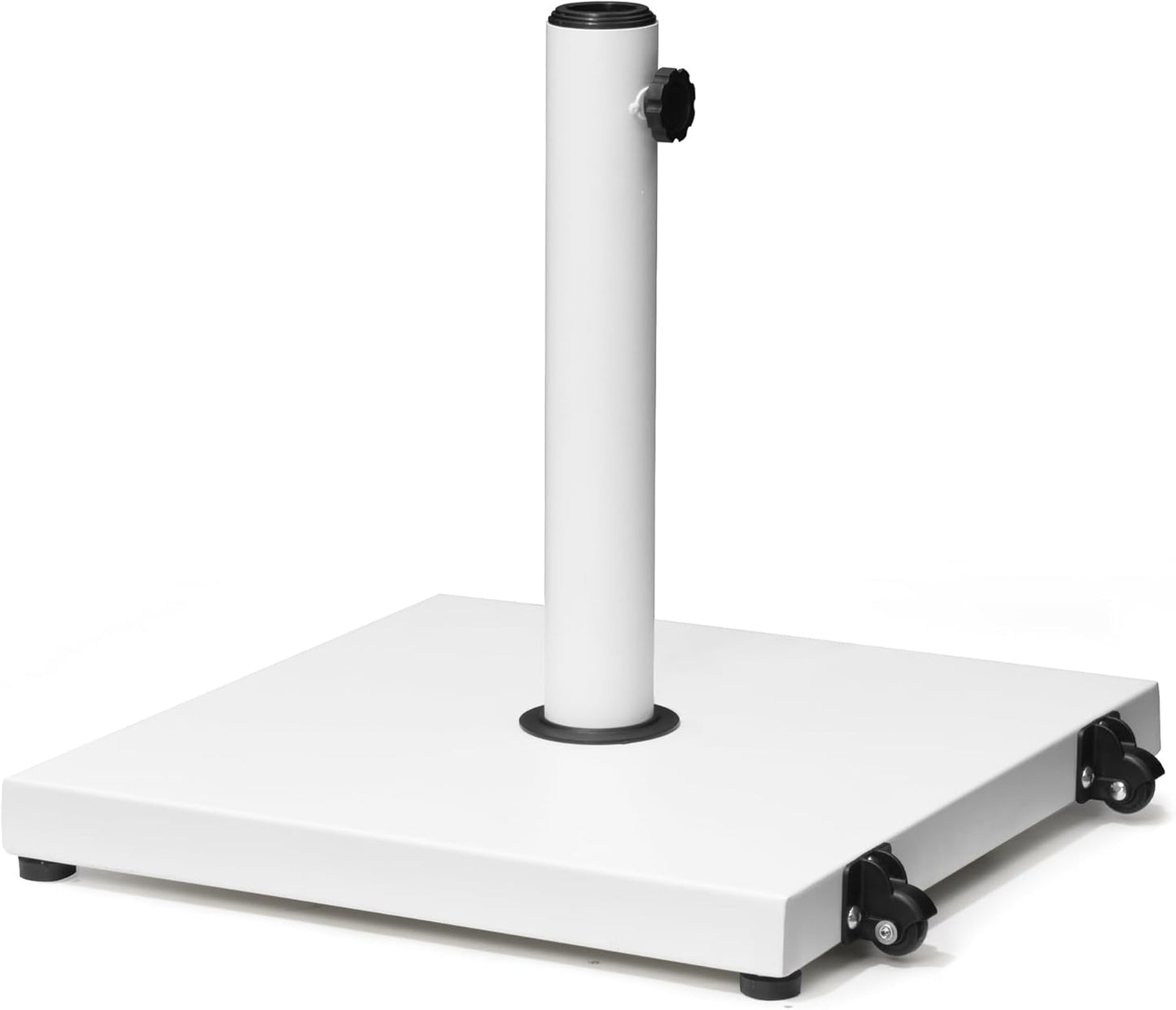 SUNGUARD UMBRELLAS 43 lb Square Patio Umbrella Base with Wheels, Pre-Filled Concrete Outdoor Stand