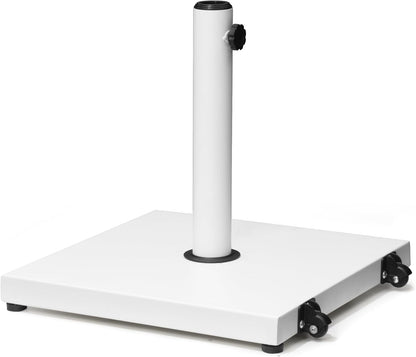 SUNGUARD UMBRELLAS 43 lb Square Patio Umbrella Base with Wheels, Pre-Filled Concrete Outdoor Stand