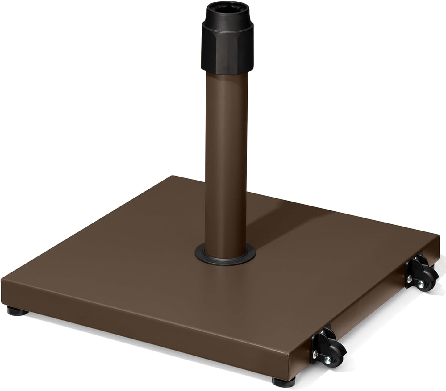 SUNGUARD UMBRELLAS 45 lb Patio Umbrella Base with Wheels, Pre-Filled Concrete Stand for 6–12 ft Umbrellas