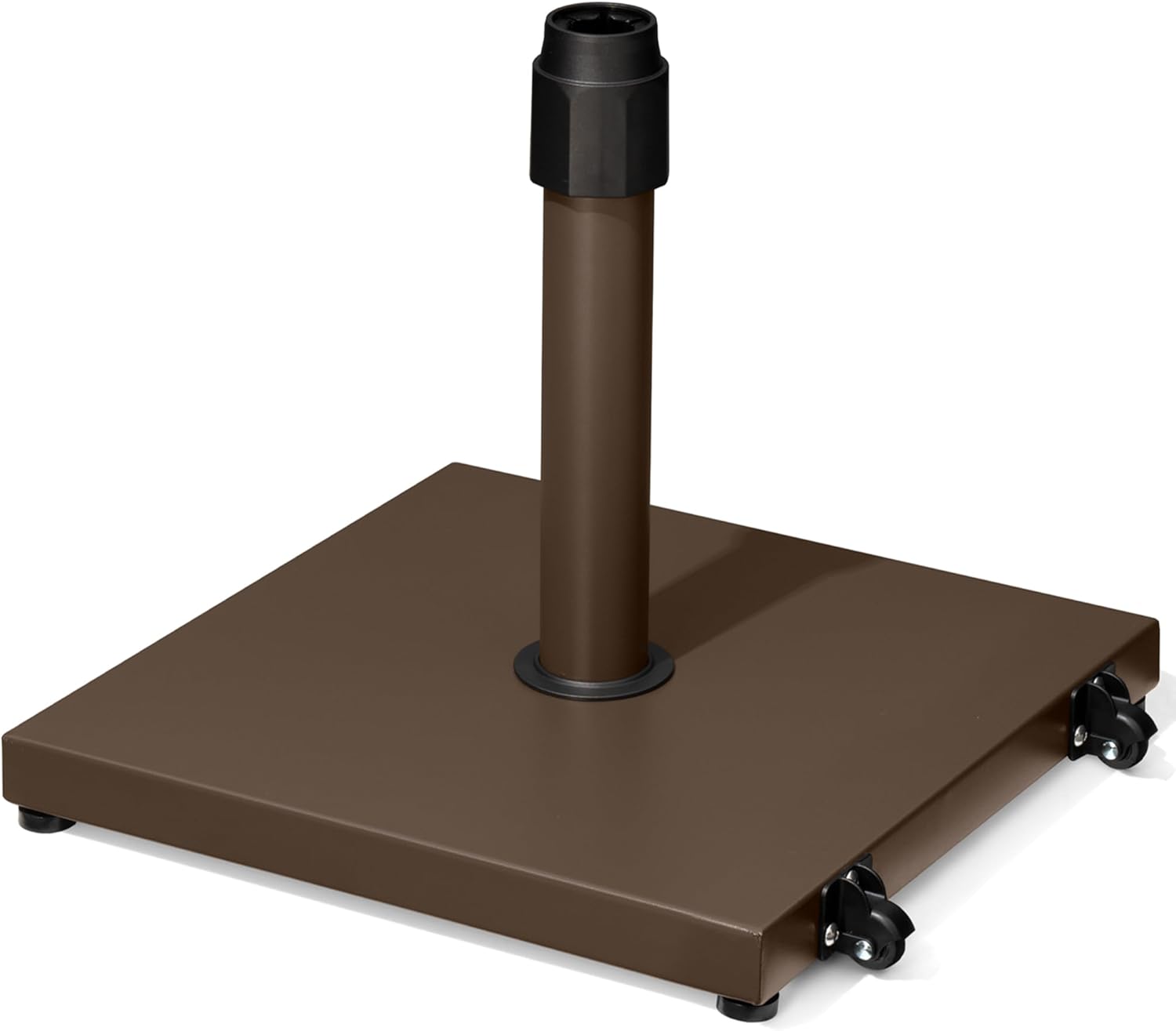 SUNGUARD UMBRELLAS 45 lb Patio Umbrella Base with Wheels, Pre-Filled Concrete Stand for 6–12 ft Umbrellas