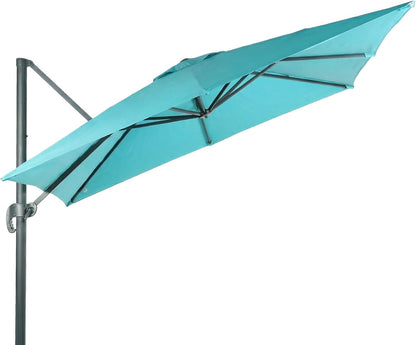 SUNGUARD UMBRELLAS 10 x 10 ft Square Cantilever Replacement Canopy, 8-Rib 230 GSM Polyester Cover