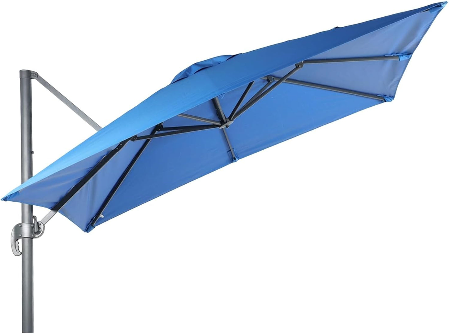 SUNGUARD UMBRELLAS 10 x 10 ft Square Cantilever Replacement Canopy, 8-Rib 230 GSM Polyester Cover
