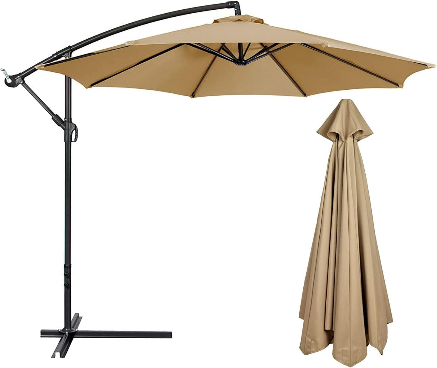 SUNGUARD UMBRELLAS 10 ft Replacement Canopy, Polyester Cover for 6-Rib or 8-Rib Patio Umbrellas