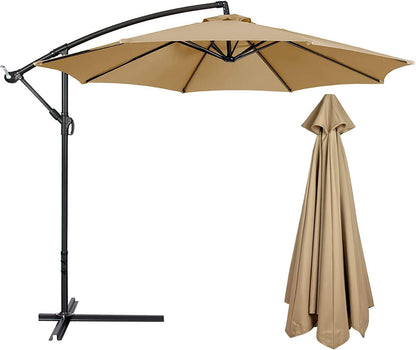 SUNGUARD UMBRELLAS 10 ft Replacement Canopy, Polyester Cover for 6-Rib or 8-Rib Patio Umbrellas