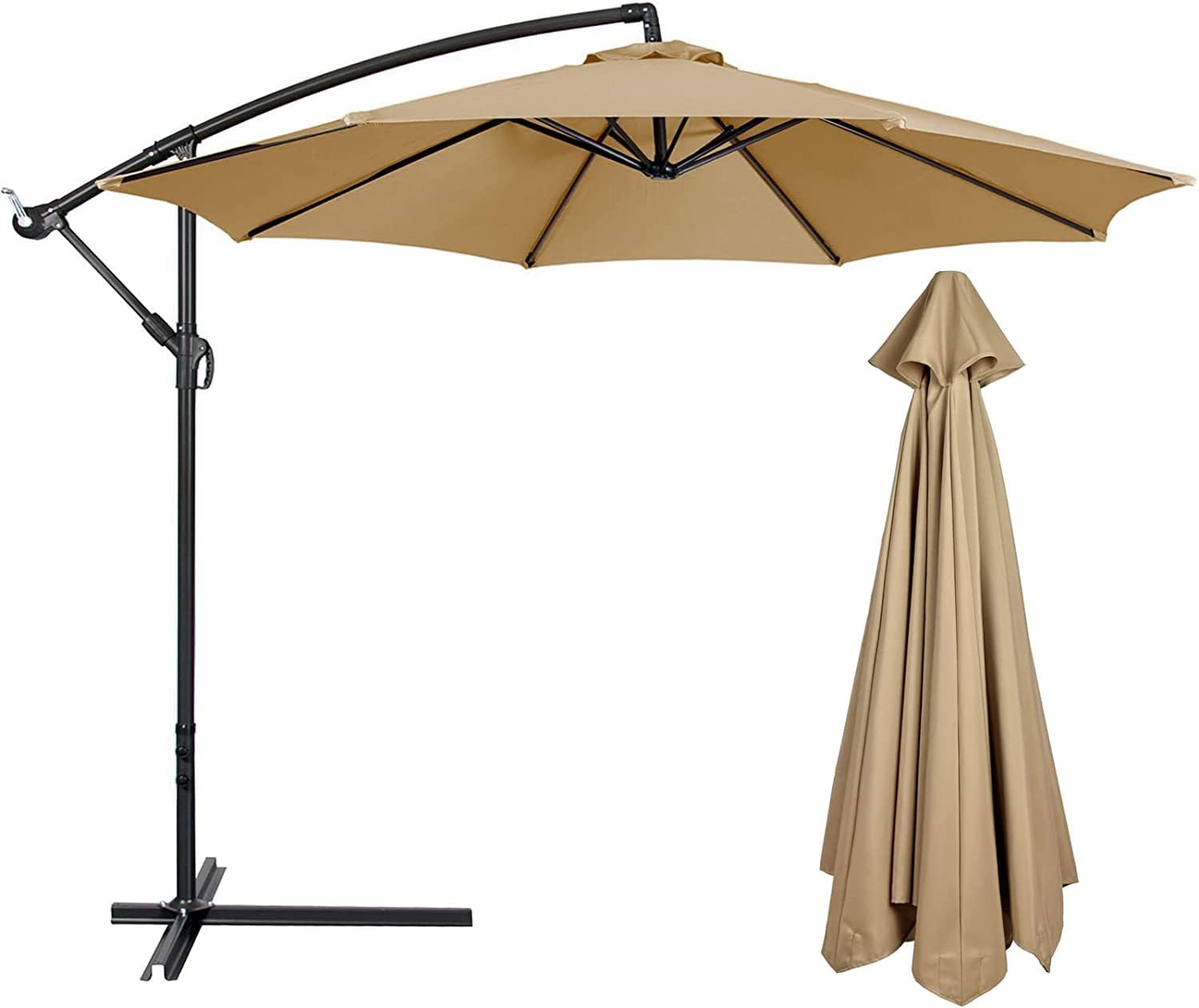 SUNGUARD UMBRELLAS 10 ft Replacement Canopy, Polyester Cover for 6-Rib or 8-Rib Patio Umbrellas