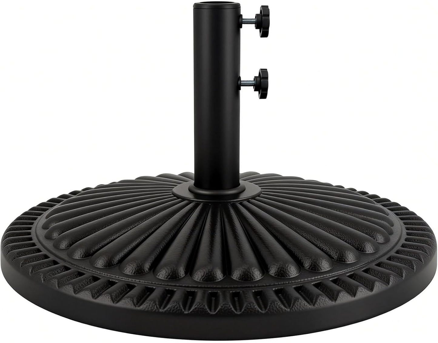 SUNGUARD UMBRELLAS Round Heavy Duty Patio Umbrella Base, Resin Concrete Stand for 1.5–2 in Poles