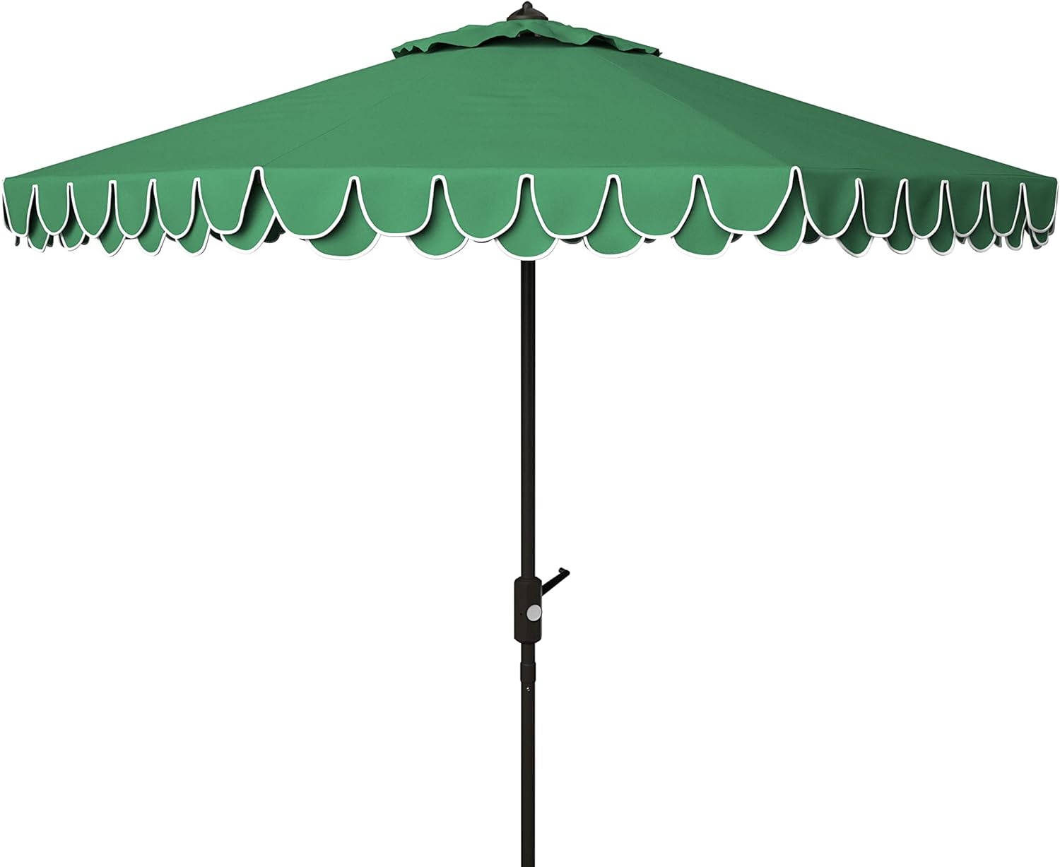 SUNGUARD UMBRELLAS 9 ft Valance Patio Umbrella, Polyester Market Umbrella with Crank and Auto Tilt