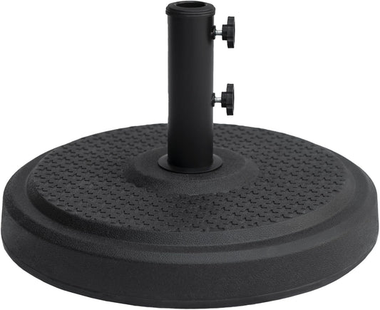 SUNGUARD UMBRELLAS Heavy Duty Round Patio Umbrella Base, Cement-Filled Stand for 1.3–1.9 in Poles - 46lb