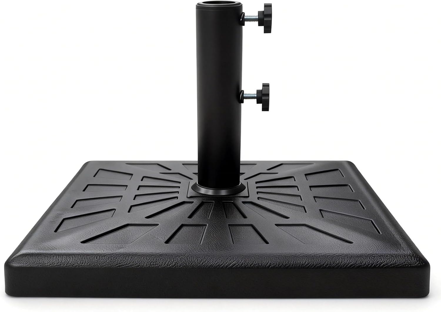 SUNGUARD UMBRELLAS Round Heavy Duty Patio Umbrella Base, Resin Concrete Stand for 1.5–2 in Poles