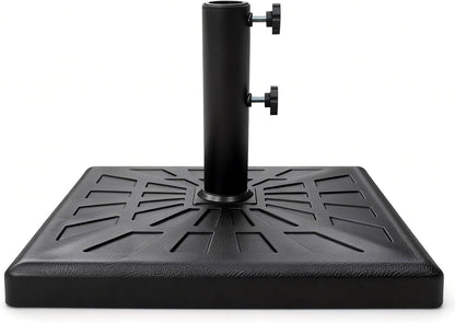 SUNGUARD UMBRELLAS Round Heavy Duty Patio Umbrella Base, Resin Concrete Stand for 1.5–2 in Poles