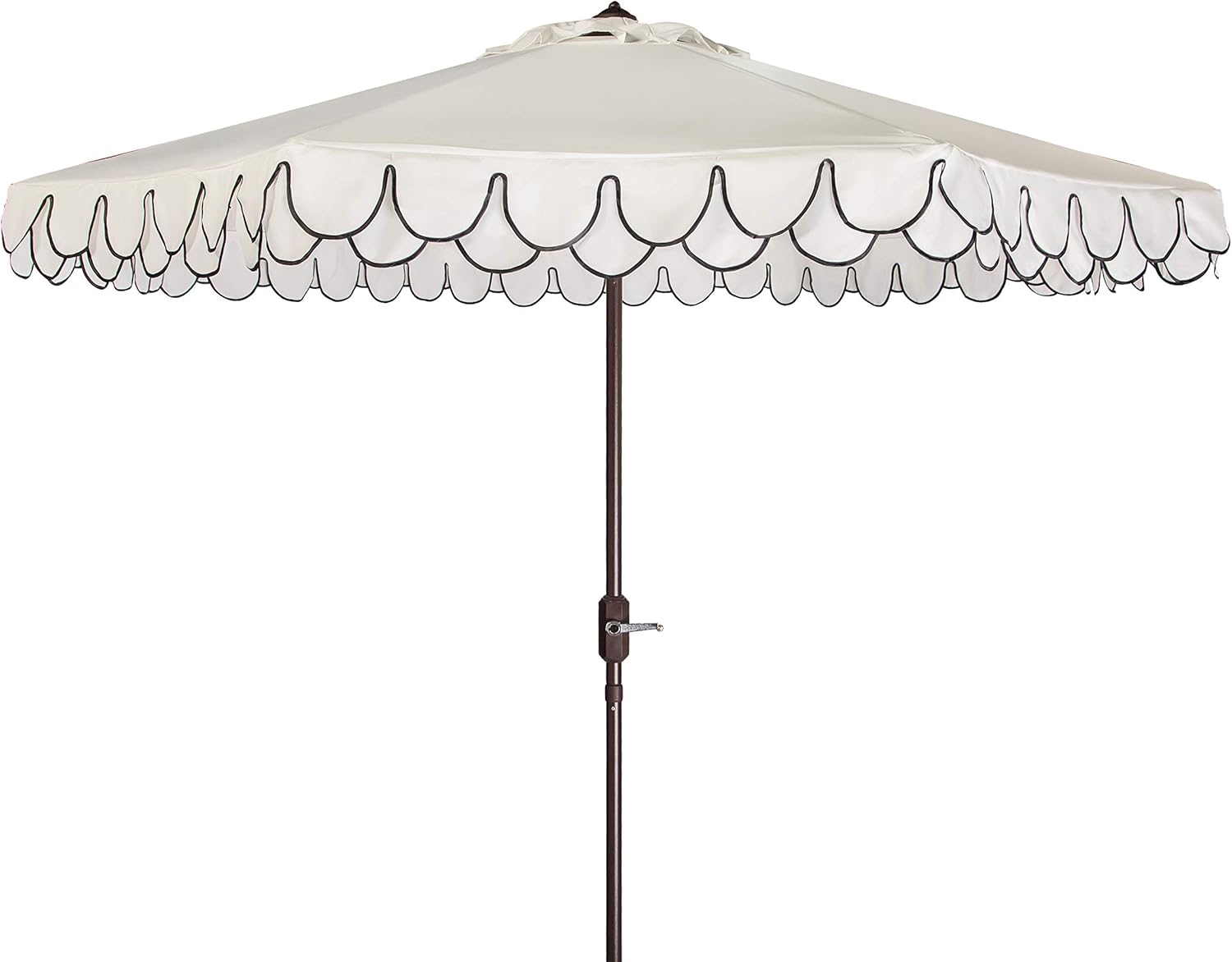SUNGUARD UMBRELLAS 9 ft Valance Patio Umbrella, Polyester Market Umbrella with Crank and Auto Tilt