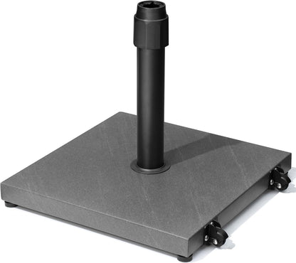 SUNGUARD UMBRELLAS 45 lb Patio Umbrella Base with Wheels, Pre-Filled Concrete Stand for 6–12 ft Umbrellas
