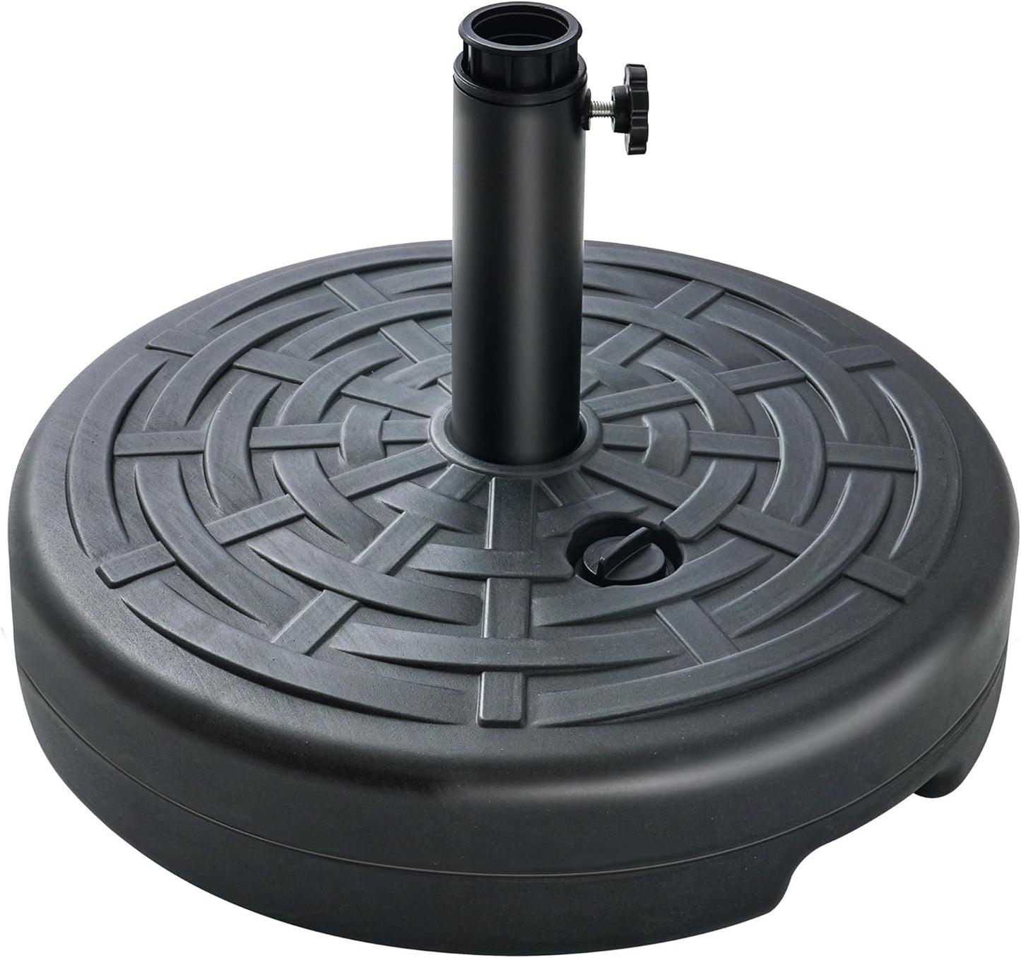 SUNGUARD UMBRELLAS Round Fillable Patio Umbrella Base, Water or Sand Stand for 6–10 ft Umbrellas