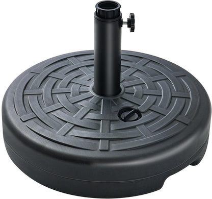 SUNGUARD UMBRELLAS Round Fillable Patio Umbrella Base, Water or Sand Stand for 6–10 ft Umbrellas