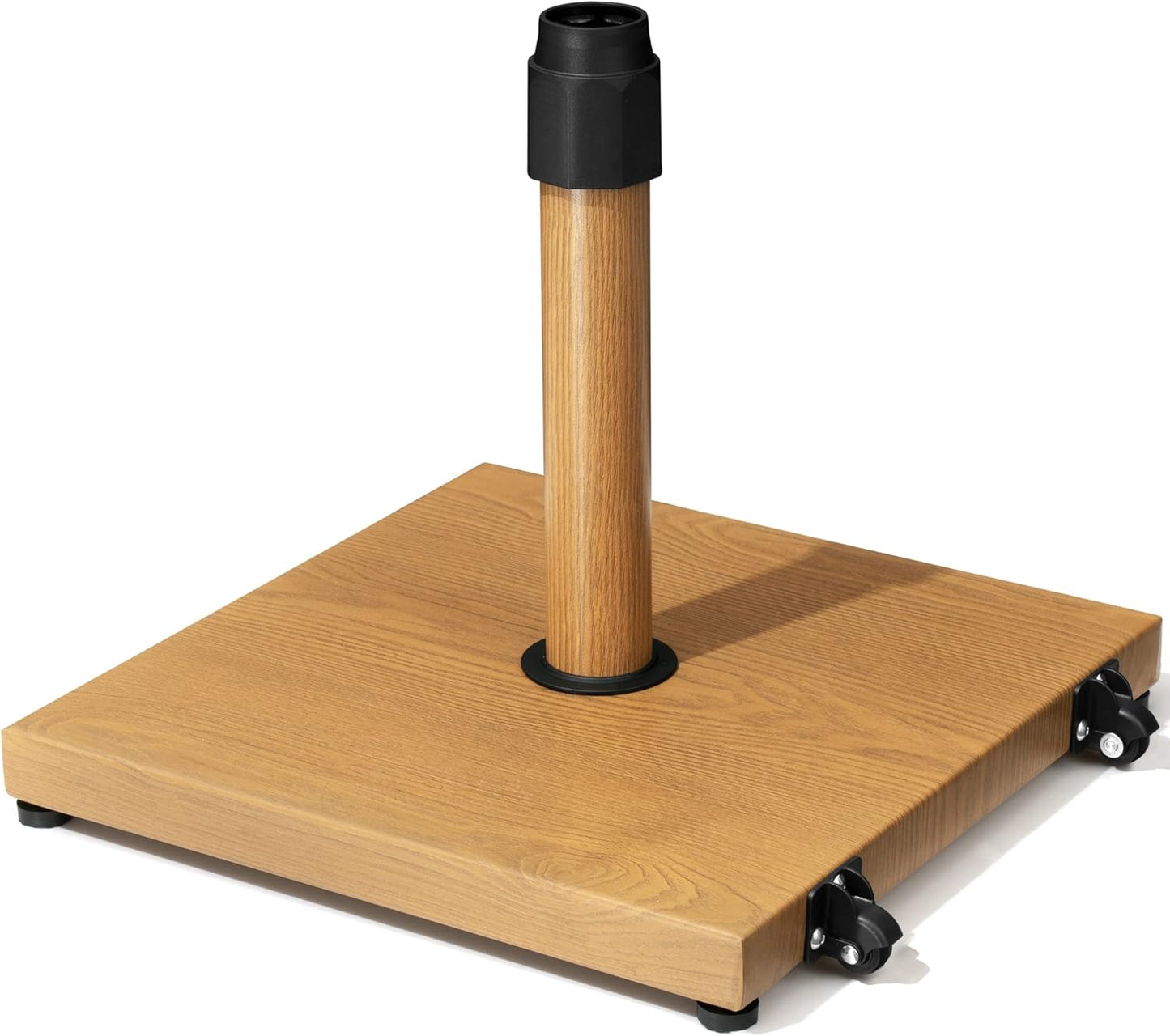 SUNGUARD UMBRELLAS 45 lb Patio Umbrella Base with Wheels, Pre-Filled Concrete Stand for 6–12 ft Umbrellas