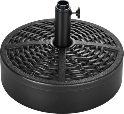 SUNGUARD UMBRELLAS Round Fillable Patio Umbrella Base, Water or Sand Stand for 6–10 ft Umbrellas