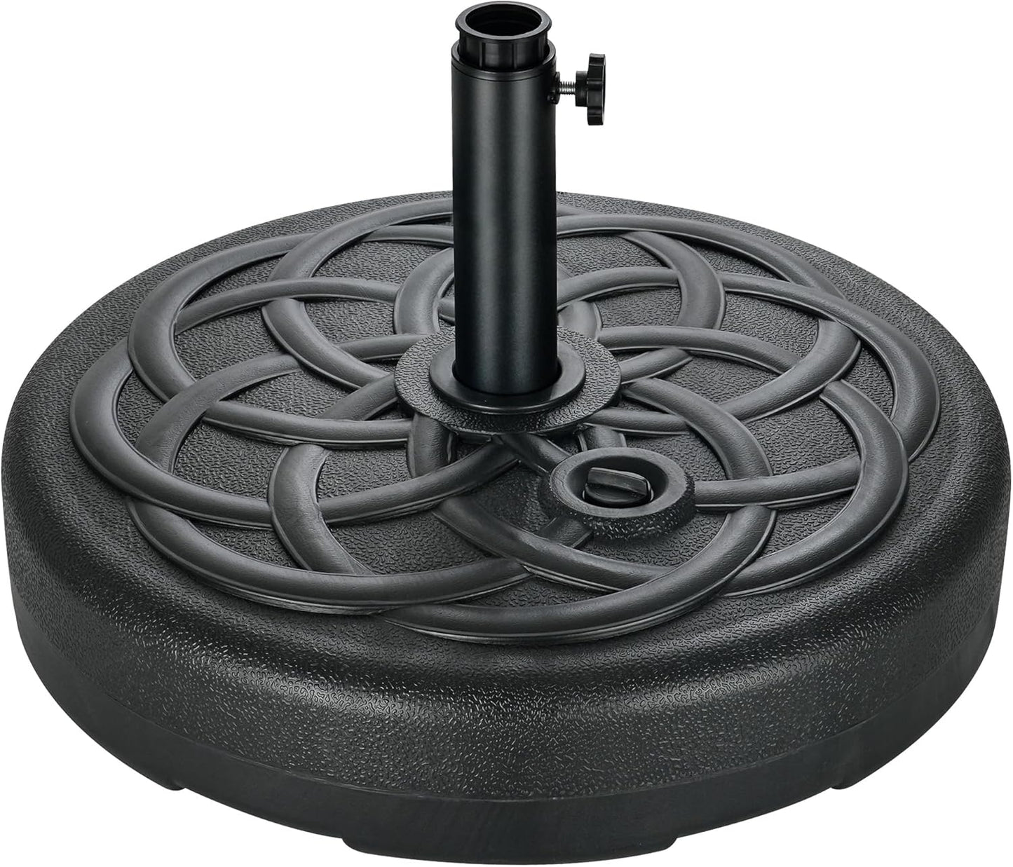 SUNGUARD UMBRELLAS Round Fillable Patio Umbrella Base, Water or Sand Stand for 6–10 ft Umbrellas