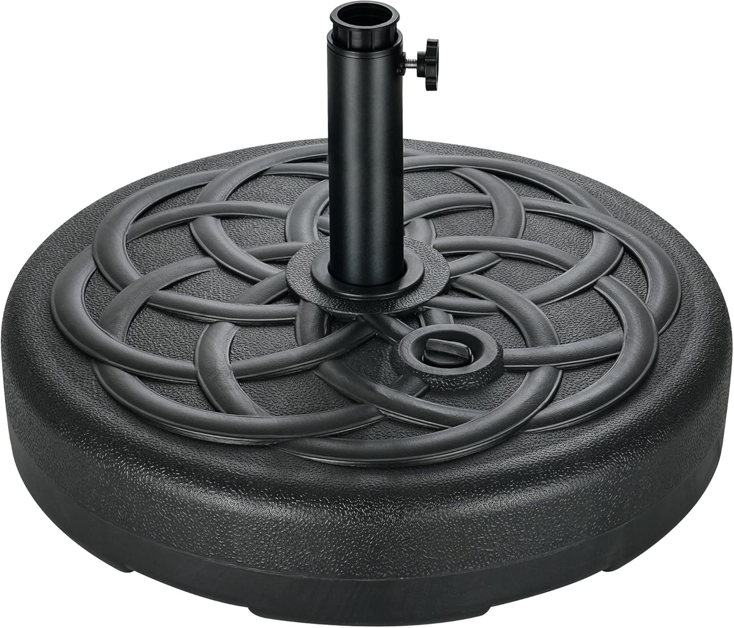SUNGUARD UMBRELLAS Round Fillable Patio Umbrella Base, Water or Sand Stand for 6–10 ft Umbrellas