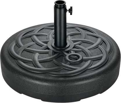 SUNGUARD UMBRELLAS Round Fillable Patio Umbrella Base, Water or Sand Stand for 6–10 ft Umbrellas